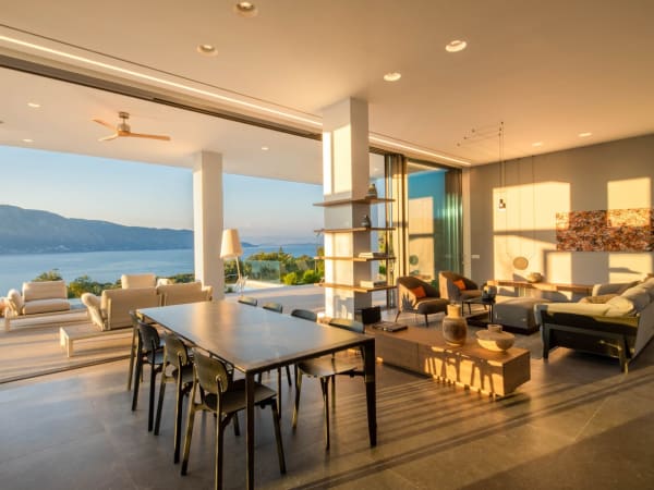 The spacious, luminous living area.